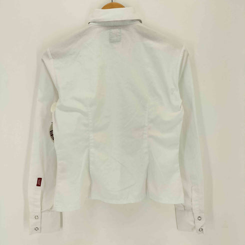 ミスシックスティ MISS SIXTY LUXURY ビーズ装飾 レギュラーカラーシャツ レディース XS
