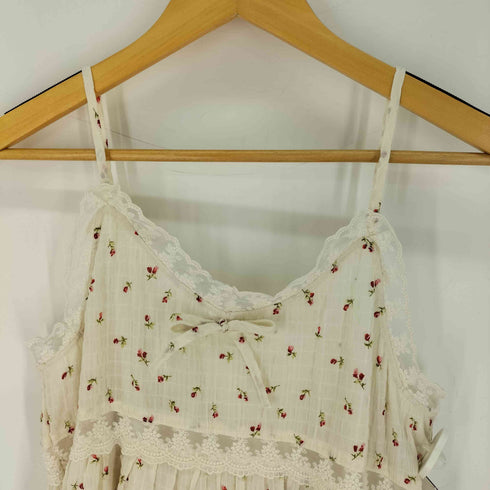 ダブルクローゼット w closet レース使いミニキャミワンピース レディース FREE