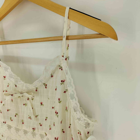ダブルクローゼット w closet レース使いミニキャミワンピース レディース FREE