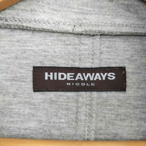 ハイダウェイニコル HIDEAWAYS NICOLE ダブルジップアップ フーデッド ナポレオンジャケット メンズ JPN:50