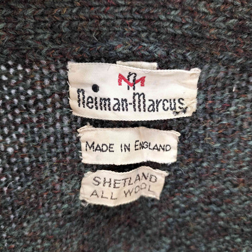 ニーマンマーカス Neiman Marcus イングランド製 ウール100 カーディガン メンズ