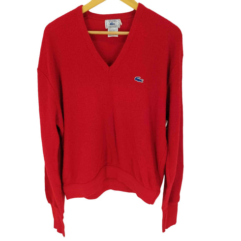 アイゾッドラコステ IZOD LACOSTE 糸巻きタグ 青ワニ Vネック ニット メンズ import:XL