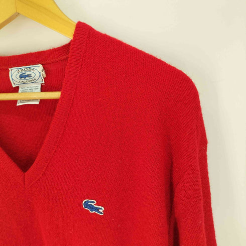 アイゾッドラコステ IZOD LACOSTE 糸巻きタグ 青ワニ Vネック ニット メンズ import:XL