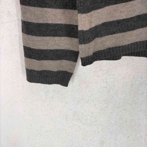 ユナイテッドアローズ UNITED ARROWS ボーダー ヘンリーネック 長袖 ニット セーター メンズ M
