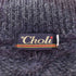 Choli/ イングランド製 ウール100 ハーフジップ ケーブル編み ハイネックニット メンズ