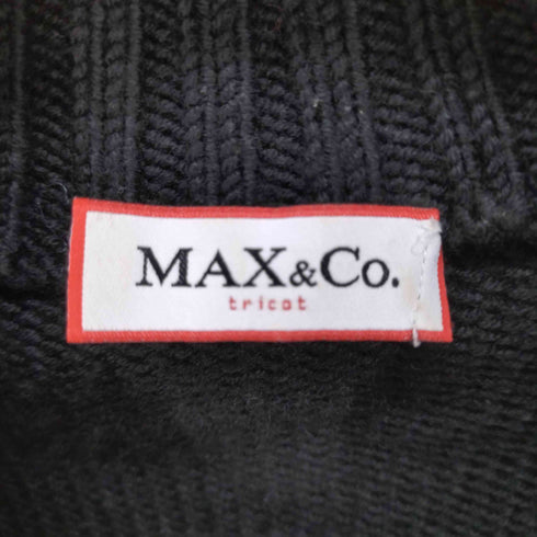 マックスアンドコー MAX&CO. ウール混 ダブルジップ ドライバーズニット レディース import:S