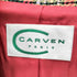 CARVEN PARIS マドラスチェック アシメ花柄レース デザイン 1B シングルブレストジャケット レディース JPN:40