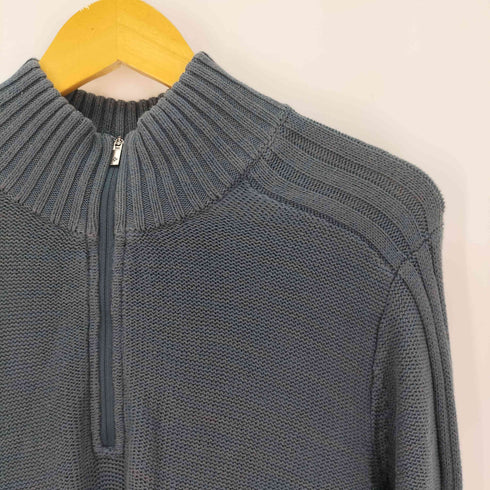 コロンビア Columbia ハーフジップ リブ編み ニット メンズ JPN:M