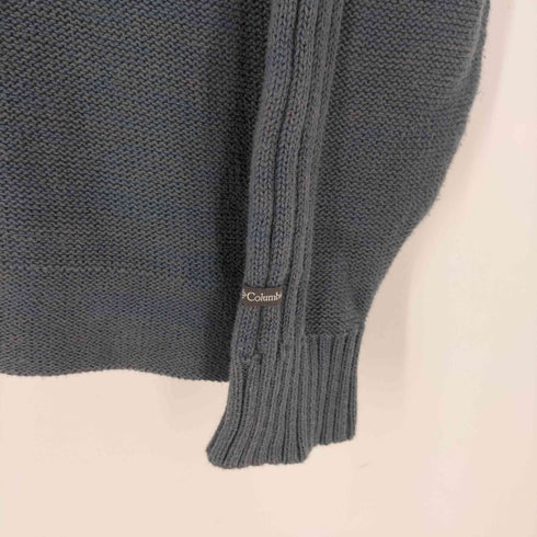 コロンビア Columbia ハーフジップ リブ編み ニット メンズ JPN:M
