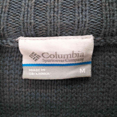 コロンビア Columbia ハーフジップ リブ編み ニット メンズ JPN:M
