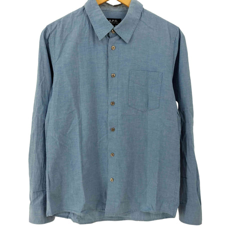 アーペーセー A.P.C. コットン リネン 長袖 レギュラーカラーシャツ レディース S