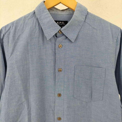 アーペーセー A.P.C. コットン リネン 長袖 レギュラーカラーシャツ レディース S