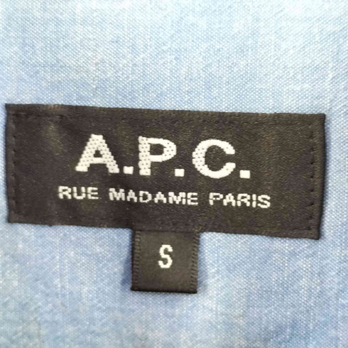 アーペーセー A.P.C. コットン リネン 長袖 レギュラーカラーシャツ レディース S