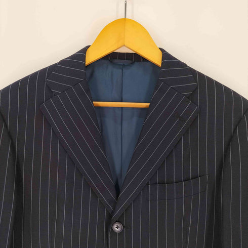 azabu tailor/モヘア混 3B ストライプ テーラードジャケット メンズ