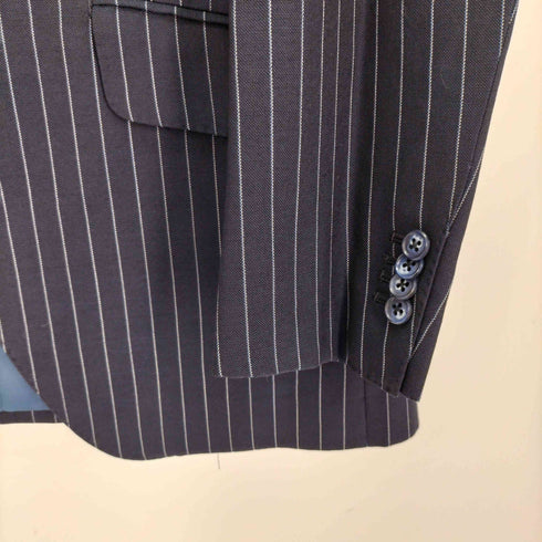 azabu tailor/モヘア混 3B ストライプ テーラードジャケット メンズ