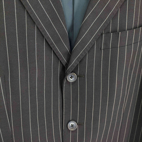 azabu tailor/モヘア混 3B ストライプ テーラードジャケット メンズ