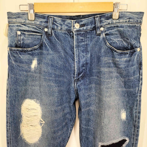 ビューティーアンドユースユナイテッドアローズ BEAUTY & YOUTH UNITED ARROWS ダメージ セルビッチ デニムパンツ メンズ 34inch