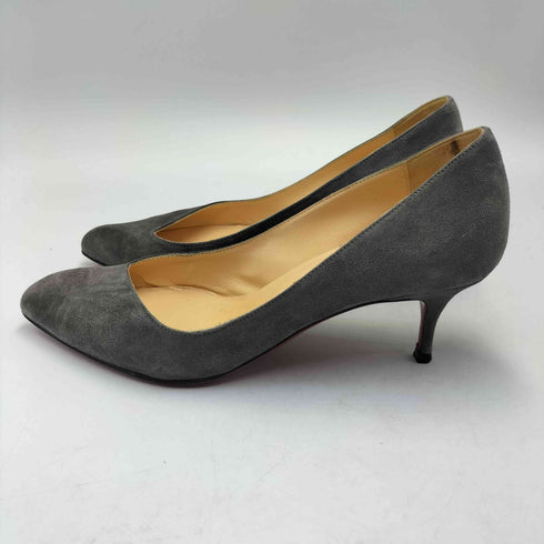 クリスチャンルブタン CHRISTIAN LOUBOUTIN スウェードレザー 変形 ピンヒール パンプス レディース 36 1/2