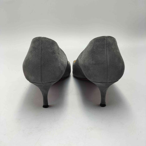 クリスチャンルブタン CHRISTIAN LOUBOUTIN スウェードレザー 変形 ピンヒール パンプス レディース 36 1/2