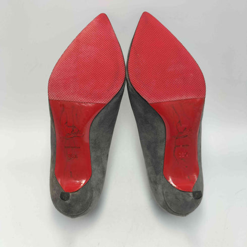 クリスチャンルブタン CHRISTIAN LOUBOUTIN スウェードレザー 変形 ピンヒール パンプス レディース 36 1/2