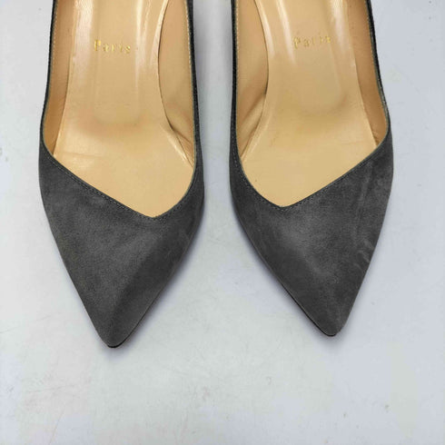 クリスチャンルブタン CHRISTIAN LOUBOUTIN スウェードレザー 変形 ピンヒール パンプス レディース 36 1/2