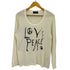 カバンドズッカ CABANE de ZUCCa LOVE PEACE プリント 長袖 カットソー メンズ JPN:M