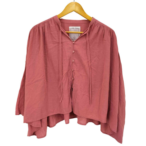 ビアズリー BEARDSLEY 25SS コットンシフォンギャザーシャツ レディース FREE