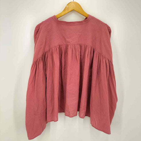 ビアズリー BEARDSLEY 25SS コットンシフォンギャザーシャツ レディース FREE