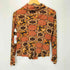 60-70s JACK WINTER 総柄 ストレッチシャツ レディース