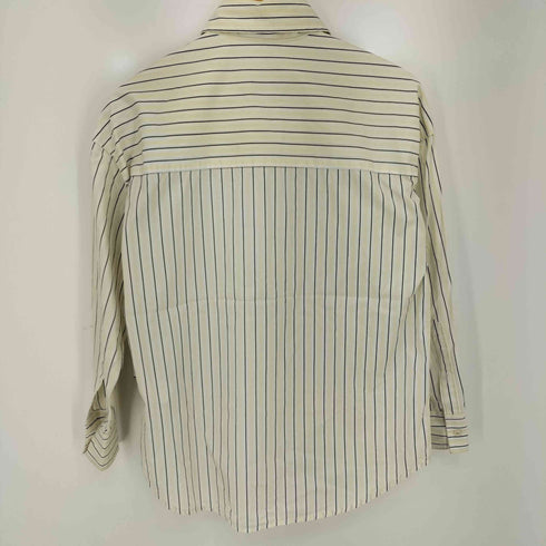 ディーゼル DIESEL S-DOUBLY-STRIPE オーバルDロゴ刺繍 ストライプシャツ レディース 38