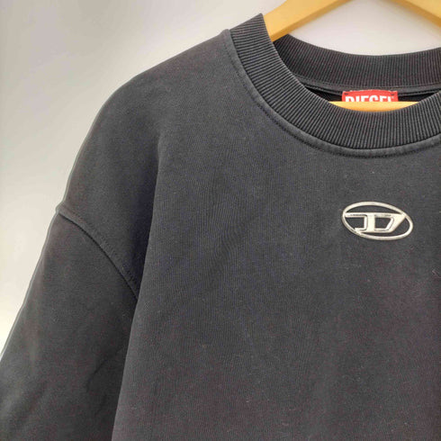 ディーゼル DIESEL S-COOLING-L1 オーバルD立体ロゴ 半袖スウェットシャツ メンズ import:XL