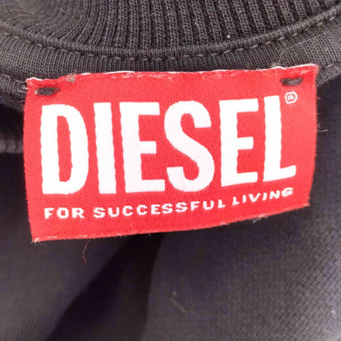 ディーゼル DIESEL S-COOLING-L1 オーバルD立体ロゴ 半袖スウェットシャツ メンズ import:XL