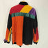 PACO JEANS 90S OLD パネル マルチ ラスター カラー クレイジー パターン パッチワーク ピース マーク コーデュロイ シャツ B系 Y2K ビックサイズ メンズ import:L