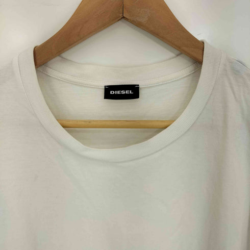 ディーゼル DIESEL バーコードロゴプリント 長袖Tシャツ メンズ import:XL