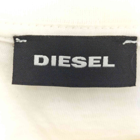 ディーゼル DIESEL バーコードロゴプリント 長袖Tシャツ メンズ import:XL