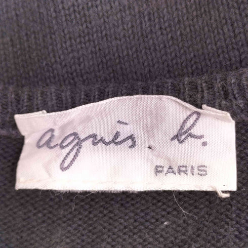 アニエスベー agnes b. PARIS サンライズ期 半袖 ボタンデザイン ニット レディース