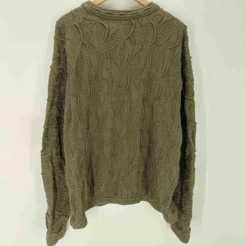 クージー COOGI 90S OLD オーストラリア製 立体編み 3D コットン ニット セーター メンズ import:XL