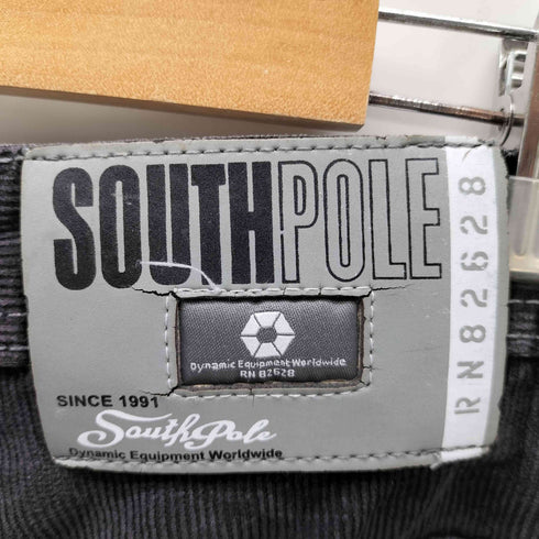 サウスポール SOUTHPOLE 90-00S OLD グラデーション ワイド バギー デニム コーデュロイ パンツ B系 Y2K ブラック メンズ 36