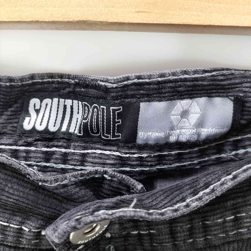 サウスポール SOUTHPOLE 90-00S OLD グラデーション ワイド バギー デニム コーデュロイ パンツ B系 Y2K ブラック メンズ 36