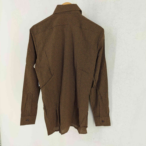 ピエールカルダン pierre cardin デカ襟 総柄 ロングスリーブシャツ メンズ US:40
