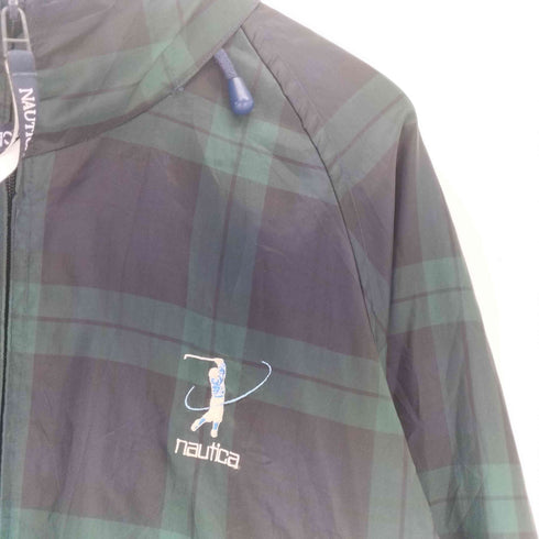 ノーティカ NAUTICA 90s ブラックウォッチ ジップアップジャケット メンズ M