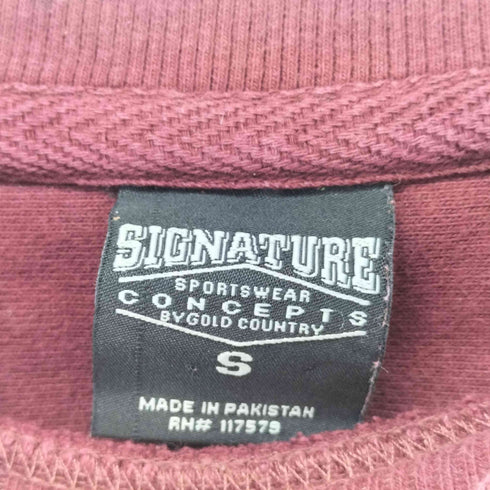 SIGNATURE シグネチャー クルーネックスウェット メンズ S