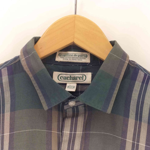 キャシャレル cacharel タータンチェック レギュラーカラー 長袖 シャツ メンズ JPN:M