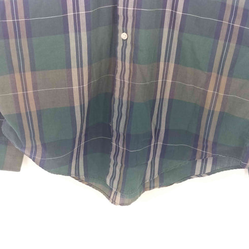 キャシャレル cacharel タータンチェック レギュラーカラー 長袖 シャツ メンズ JPN:M