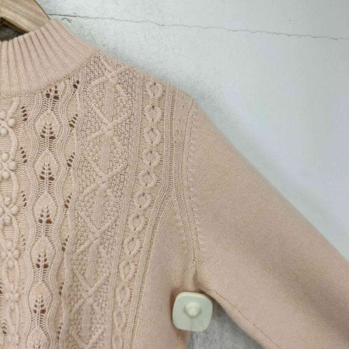 レリアン Leilian CASHMERE カシミヤ100% ハイネック ケーブルニット レディース JPN:9号