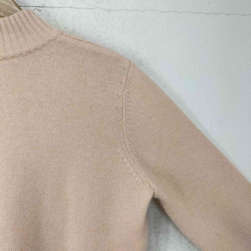レリアン Leilian CASHMERE カシミヤ100% ハイネック ケーブルニット レディース JPN:9号