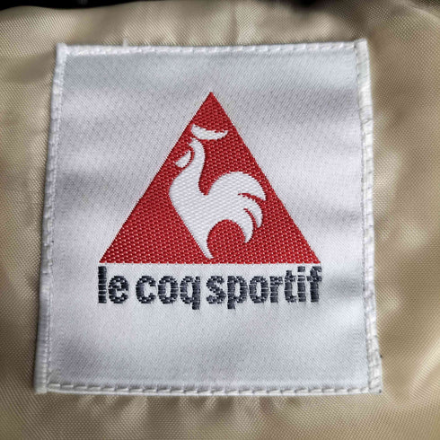 ルコックスポルティフ le coq sportif ロゴ刺繍 パファー フーデッド ダウンジャケット レディース O