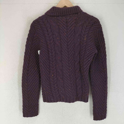 ラルフローレンアールエル RALPH RL LAUREN カシミヤ混 羊毛 ケーブルニットカーディガン レディース JPN:M