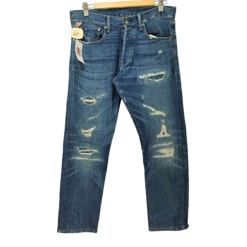 デニムアンドサプライラルフローレン DENIM&SUPPLY RALPH LAUREN D&S PROSPECT SLIM ボタンフライ リペア ダメージデニム メンズ 31×32
