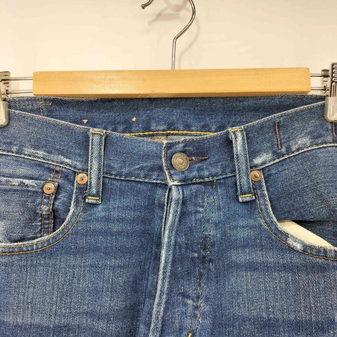 デニムアンドサプライラルフローレン DENIM&SUPPLY RALPH LAUREN D&S PROSPECT SLIM ボタンフライ リペア ダメージデニム メンズ 31×32